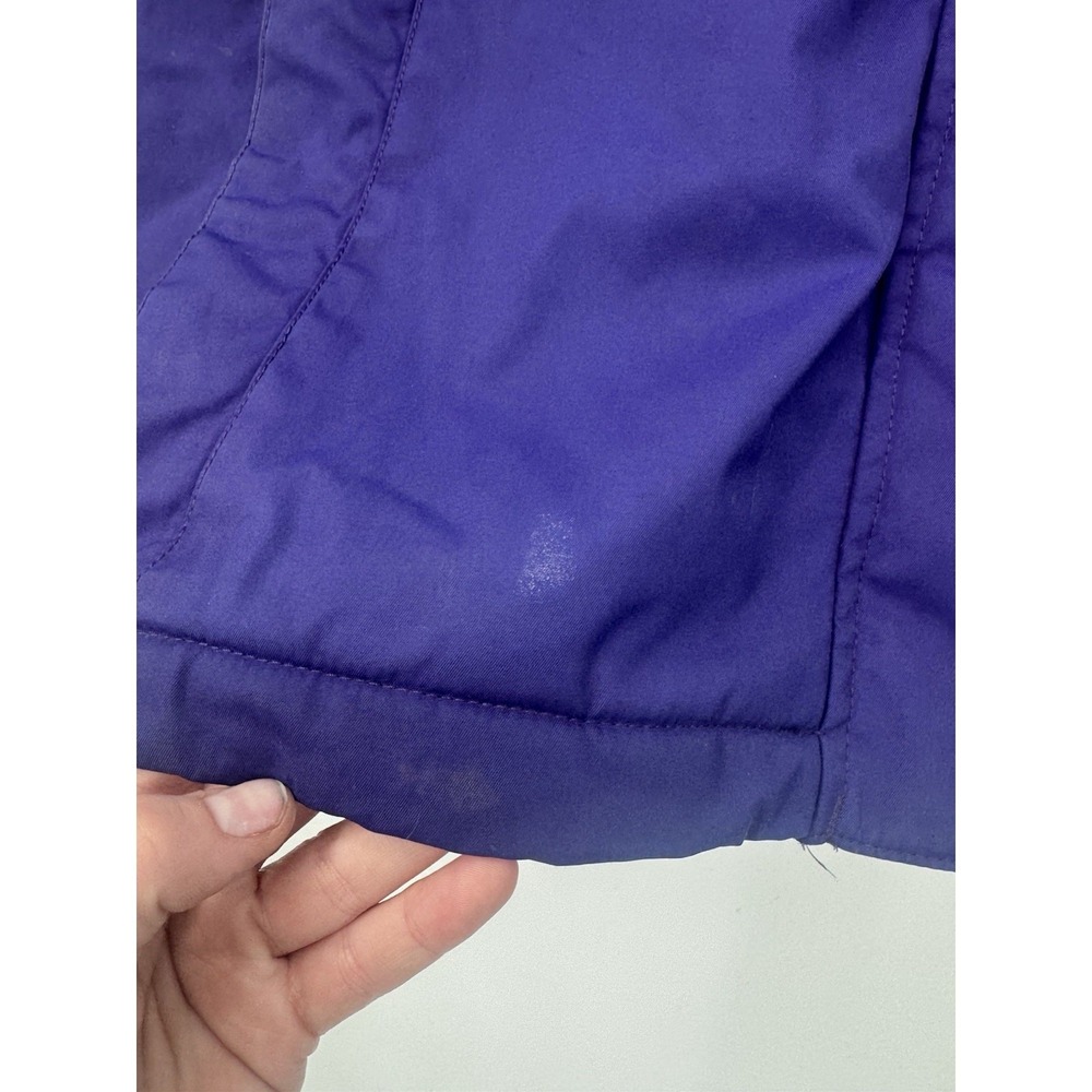 LL Bean Winter Warmer Coat Purple Womens Fleece Lined Hooded Jacket Gorpcore L - Picture 8 of 14